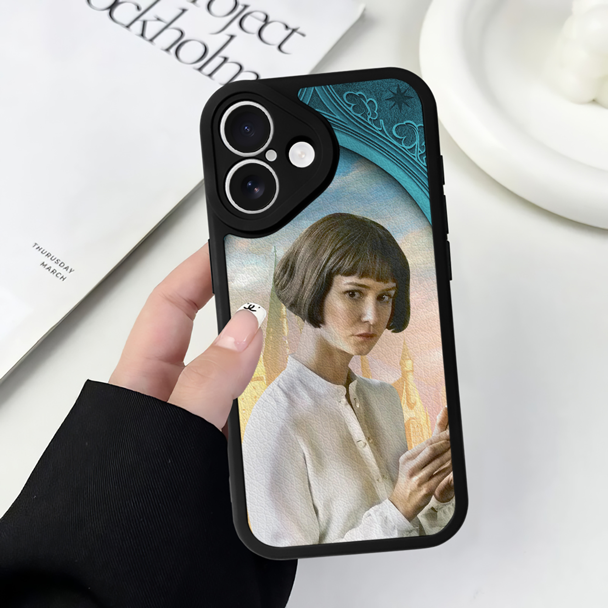 （画像用） Harry Potter ハリー・ポッターシリーズ 【iPhone 16シリーズ対応】シリコンスマホケース（レザー調） 材質：シリコン
